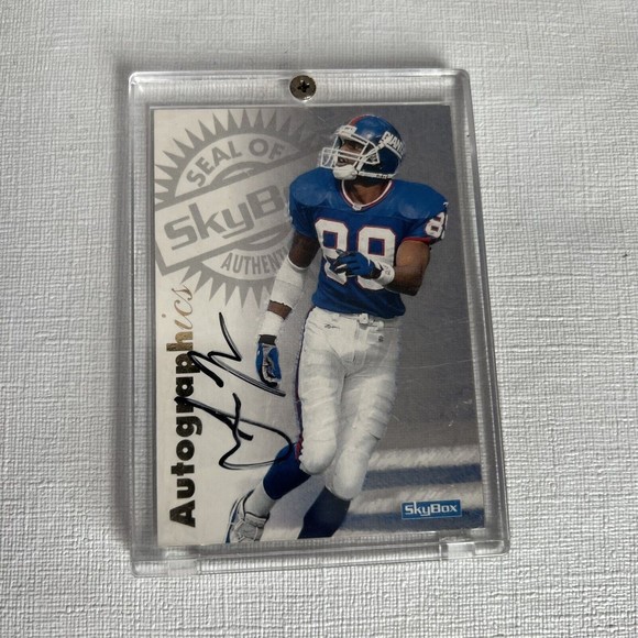 1997 Skybox Premium Autographics Amani Toomer NrMint + - Picture 1 of 2